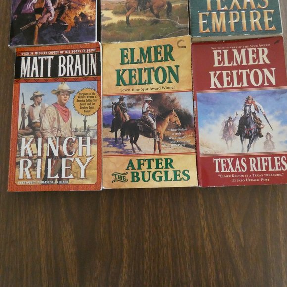 Lot of 9 Vintage Western Paperback Books Various Authors - Picture 4 of 8